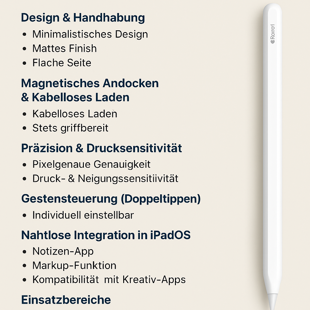 Die Funktionen des Apple Pencil (2. Generation) A2051